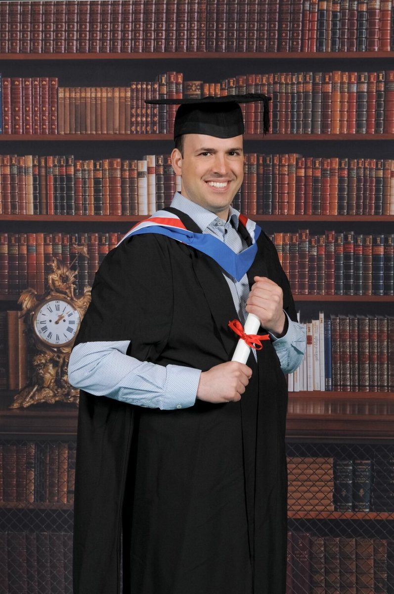 Angel Ognemirov at his MSc in Endodontics graduation, University of Chester
